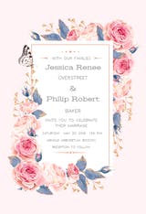 Climbing Roses - Invitación De Boda